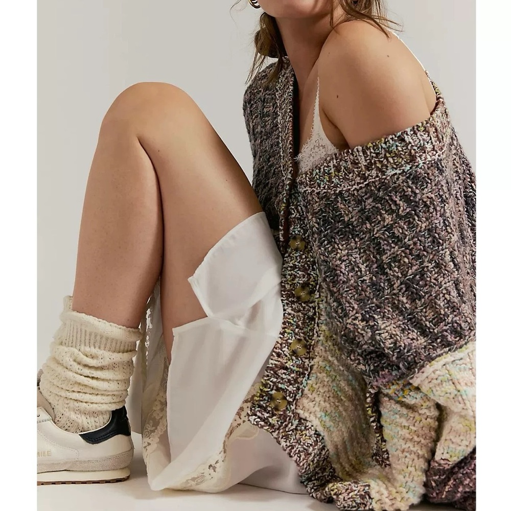 Free People Isabella Colorblock Cardi
